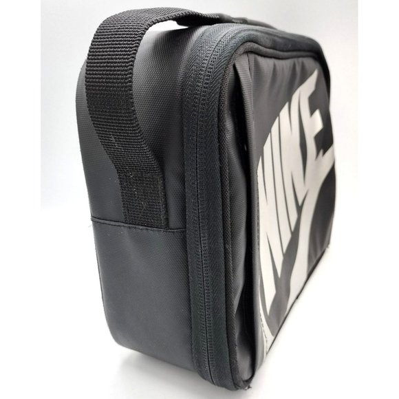 Nike Hard Plastic Liner Insulated Lunchbox w/ Handle Zippers 10 Inch Holds Food - Picture 3 of 13